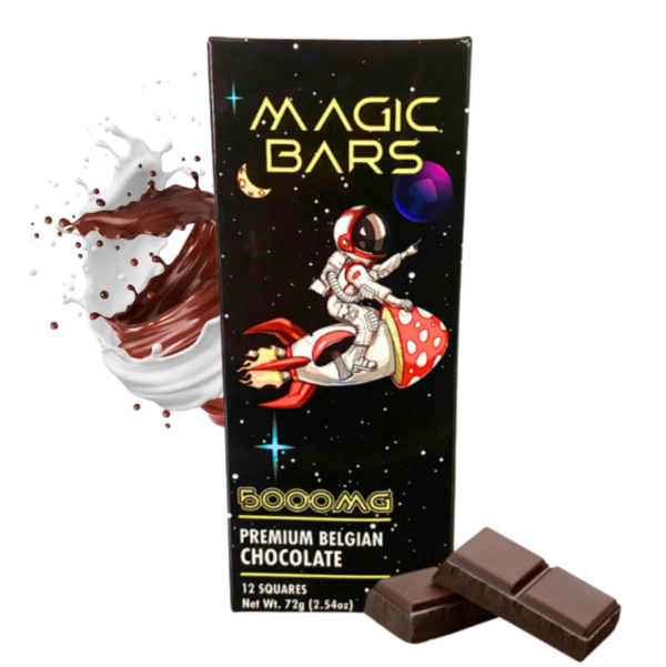 Milk Chocolate magic mushroom bars