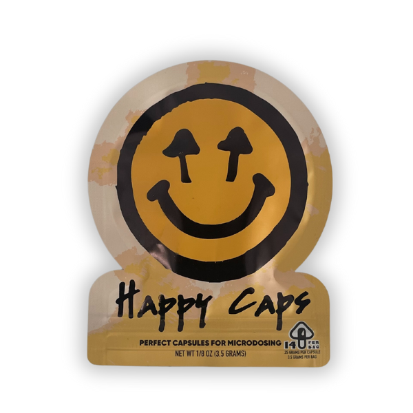 Happy Caps Mushroom Capsules <br> 3.5 Grams