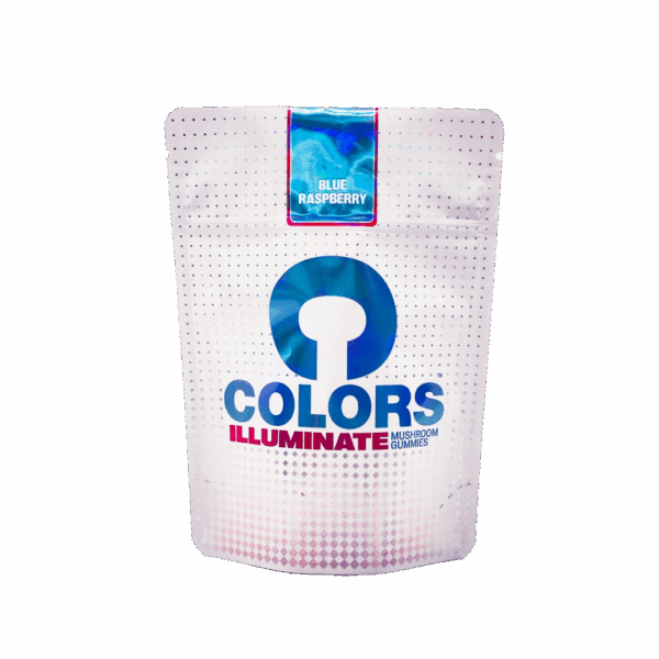 Colors Blue Raspberry Mushroom Gummies Flavor - Shroom Shipping - The Magic Mushroom Delivery