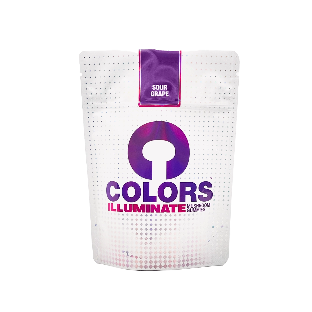 Colors Magic Mushroom Gummies <br> Sour Grape <br> 4 Grams